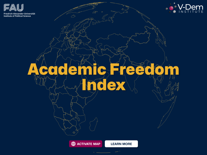 Screenshot of Academic Freedom Index