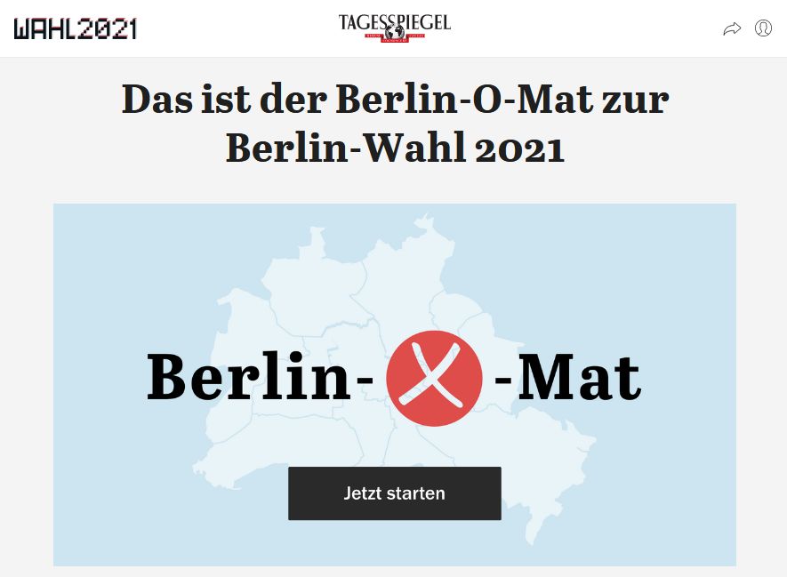Berlin-O-Mat: Berlin 2021 Elections
