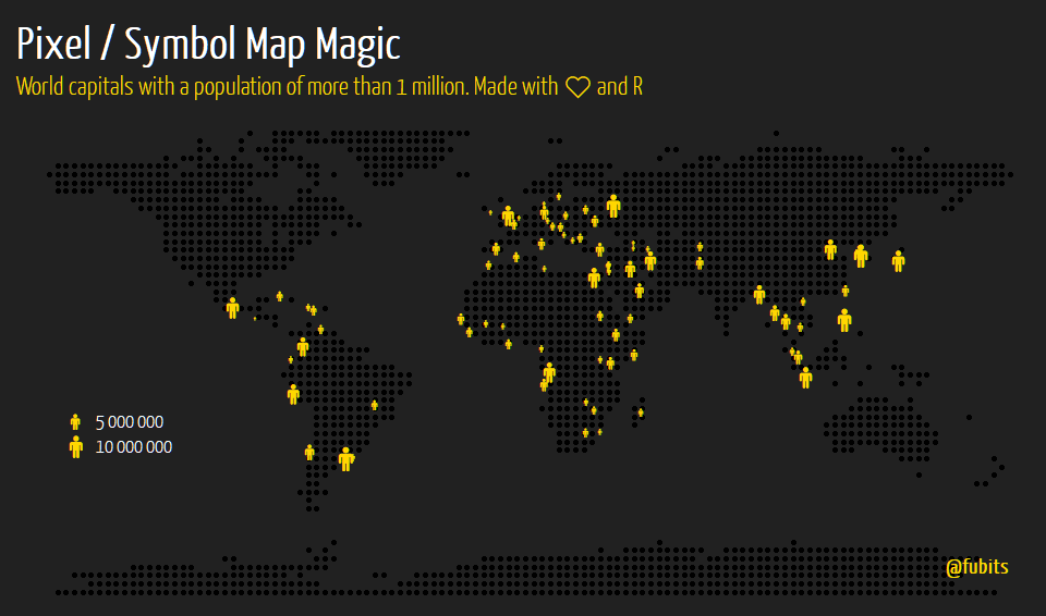 “What you see is what you get - Pixel Map+Symbol Magic with R”